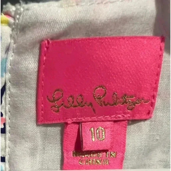 Lilly Pulitzer Amia Dress - Girls' Size 10 - Picture 2 of 6